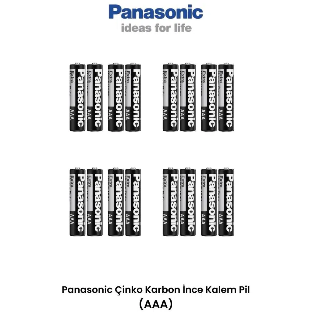 Panasonic Aaa İnce Kalem Pil 16 Adet Kumanda Lamba Pili