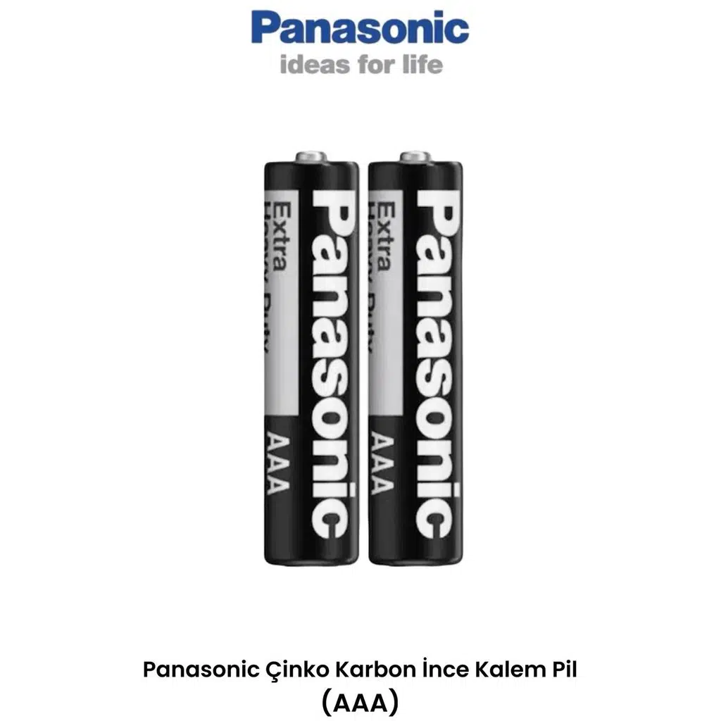 Panasonic Aaa İnce Kalem Pil 2 Adet Kumanda Lamba Pili