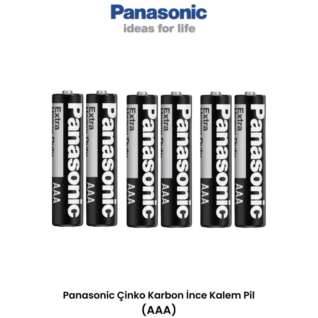 Panasonic Aaa İnce Kalem Pil 6 Adet Kumanda Lamba Pili