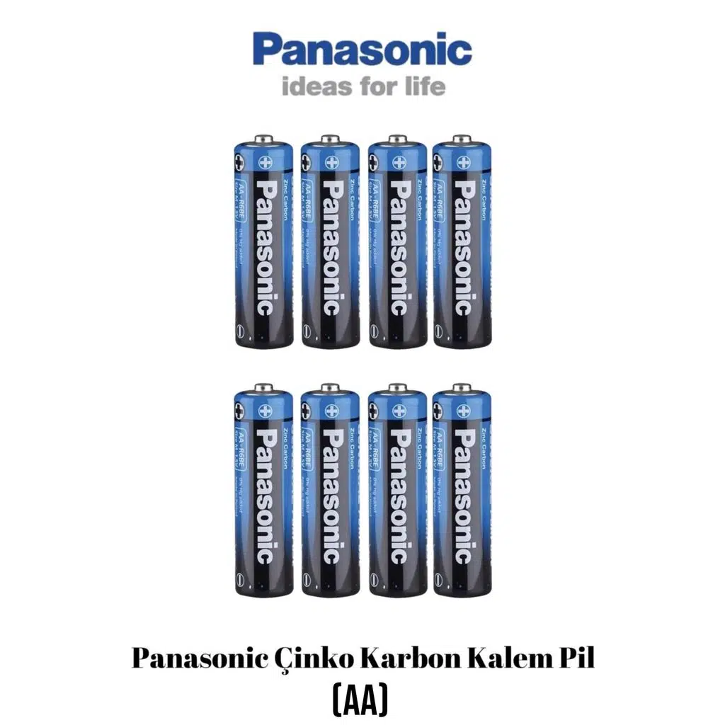 Panasonic Çinko Karbon 8 Adet Kalem Pil (AA)