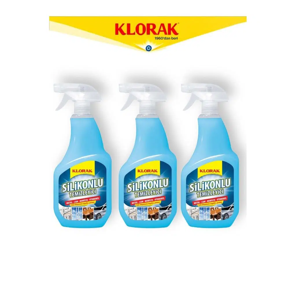 SİLİKONLU TEMİZLEYİCİ 800 ML 3 ADET