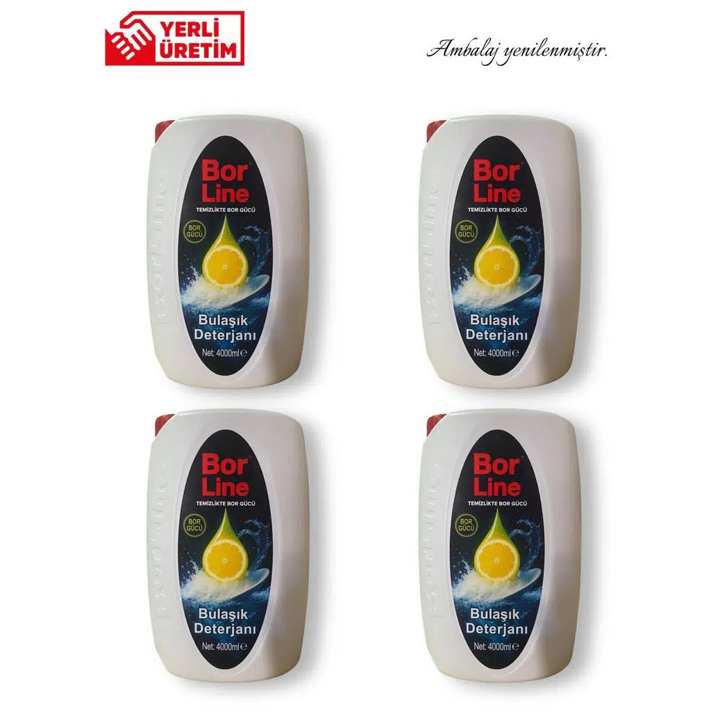 Sıvı Bulaşık Deterjanı 4000 Ml Limon 4 Adet