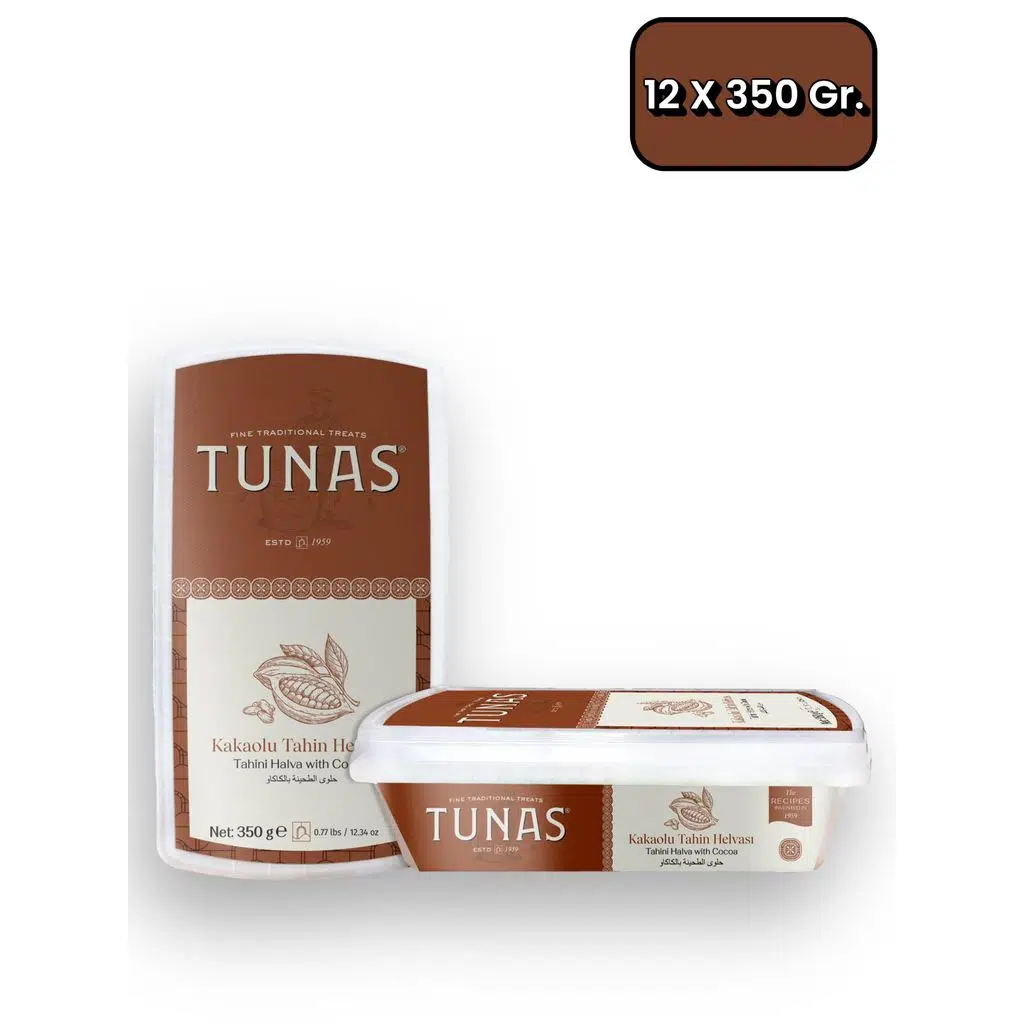 Tunas 12 Adet Kakaolu Tahin Helvası(12X350=4200 gr)