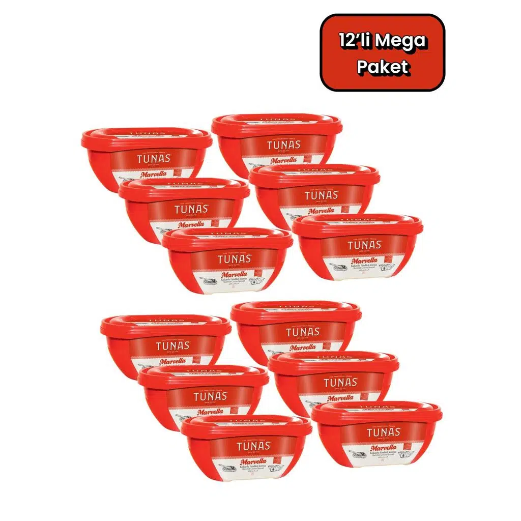 Tunas Marvella 12 Adet 350 gr Kakaolu Fındık Kreması