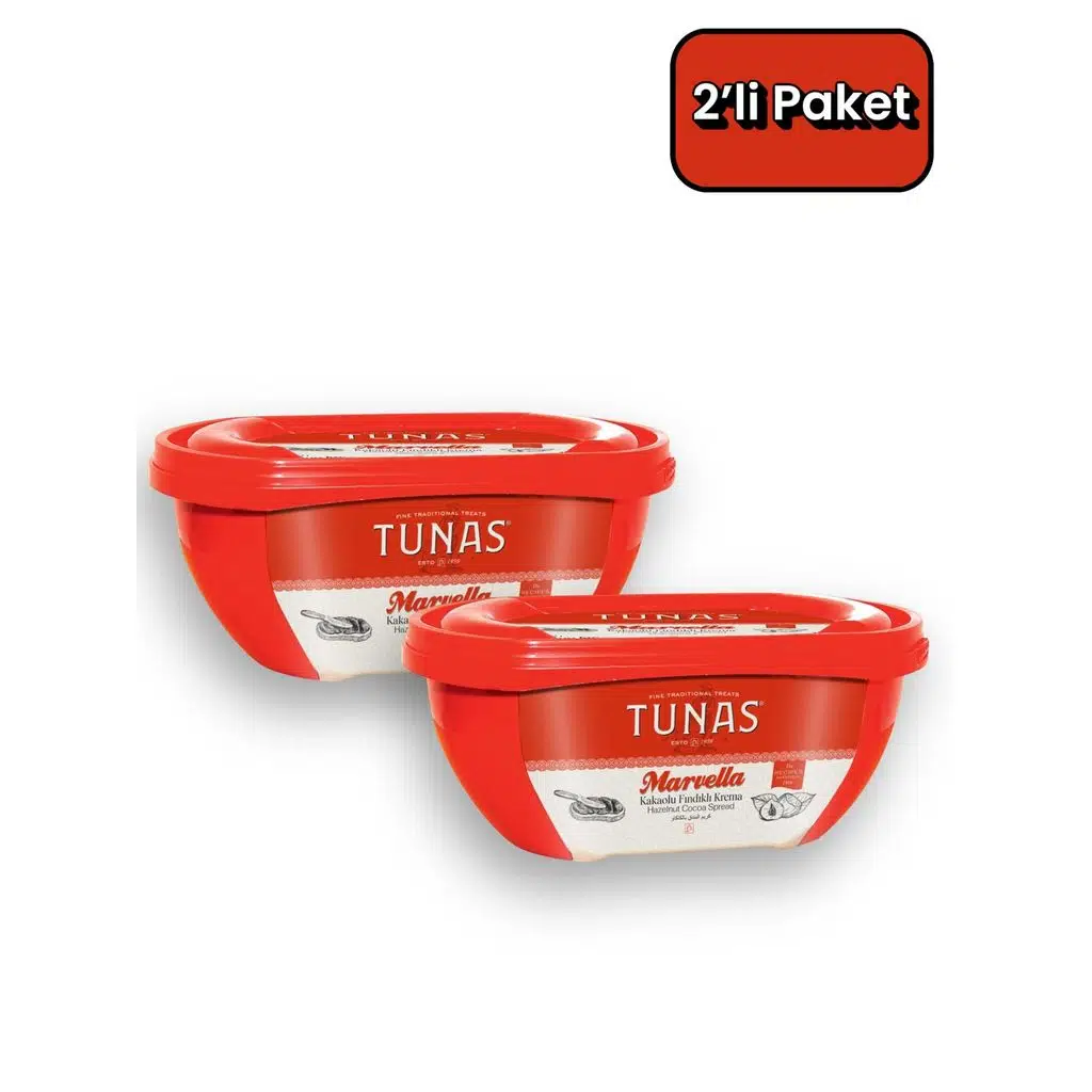 Tunas Marvella 2 Adet 350 gr Kakaolu Fındık Kreması