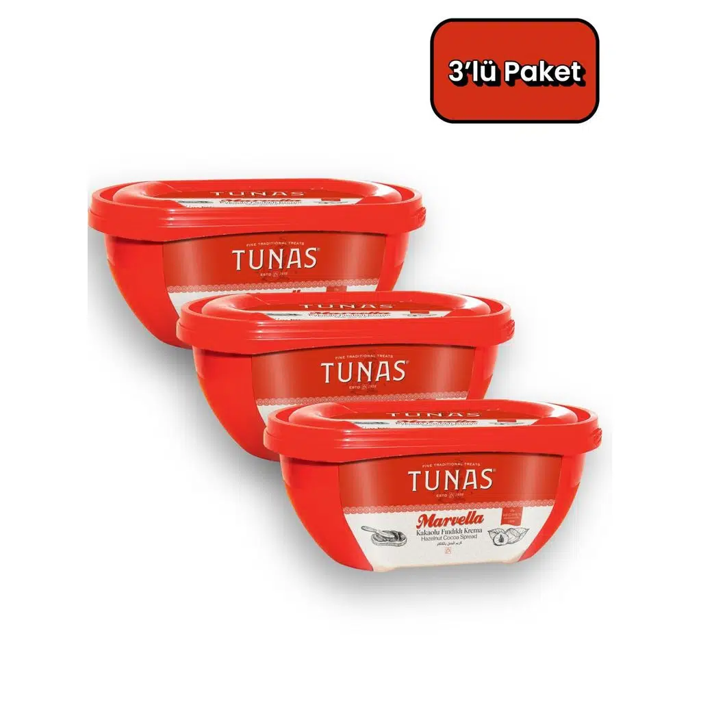 Tunas Marvella 3 Adet 350 gr Kakaolu Fındık Kreması