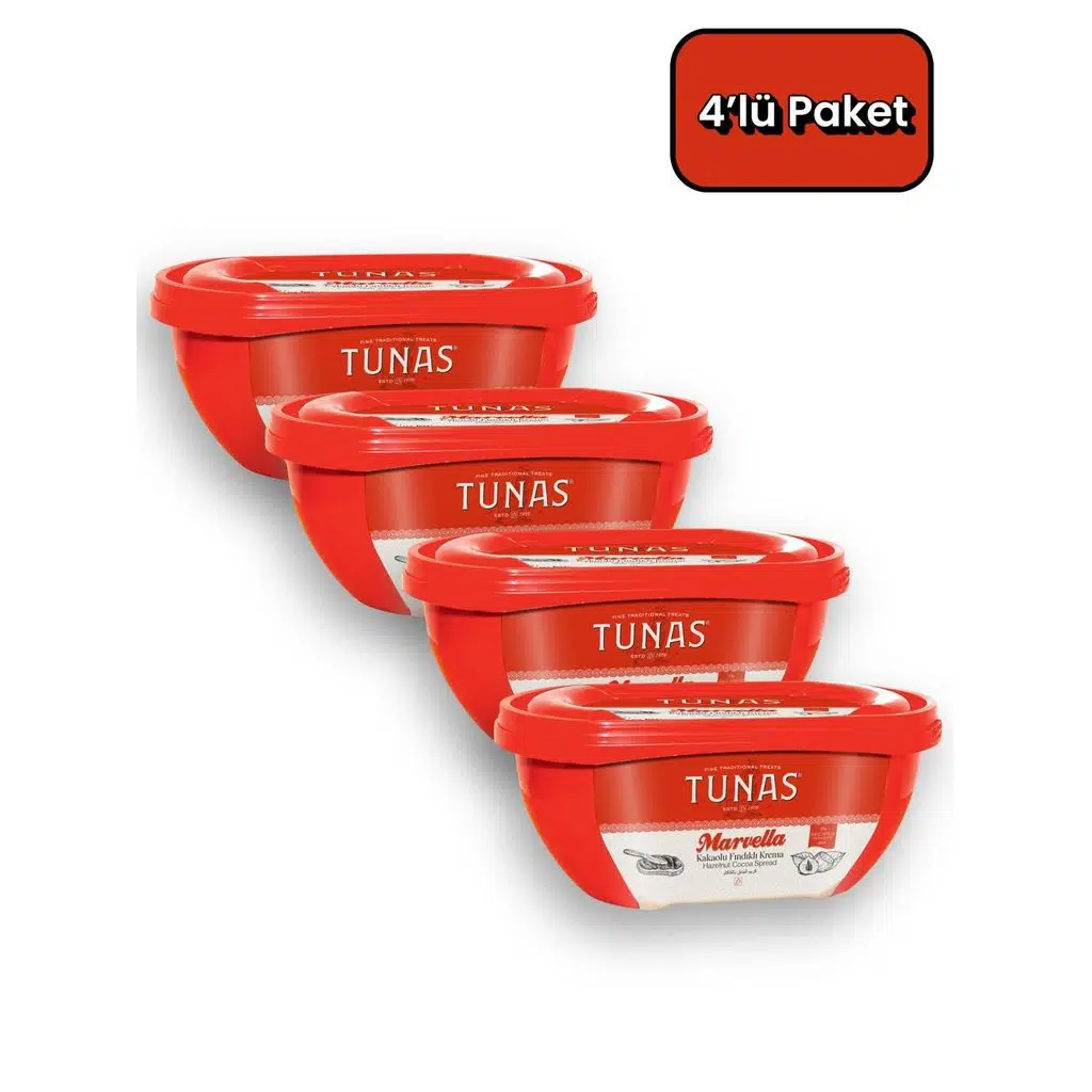 Tunas Marvella 4 Adet 350 gr Kakaolu Fındık Kreması