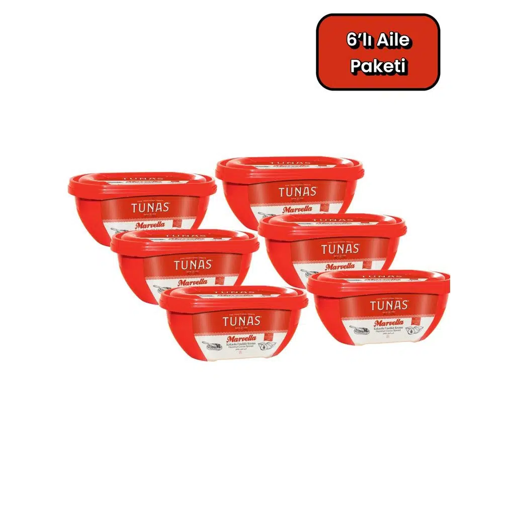 Tunas Marvella 6 Adet 350 gr Kakaolu Fındık Kreması