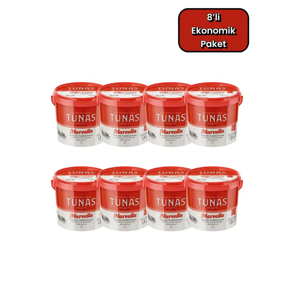 Tunas Marvella 8 Adet Kakaolu Fındık Kreması (8X850=6800 gr)