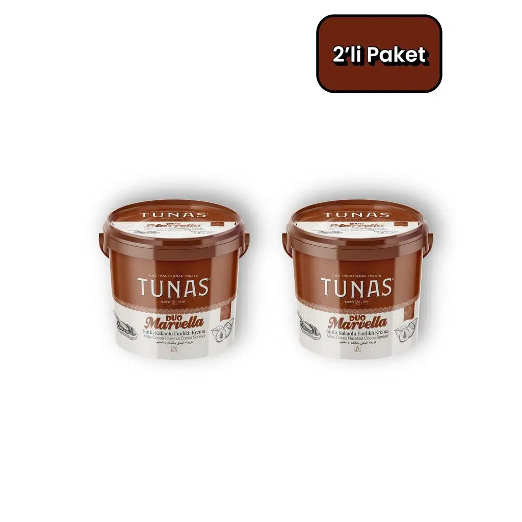 Tunas Marvella Duo 2 Adet Kakaolu Fındık Kreması (2X850=1700 gr)