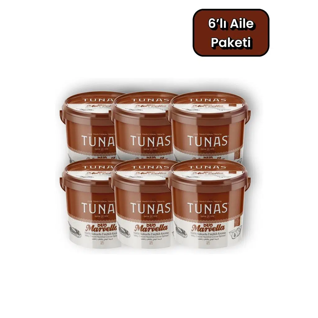 Tunas Marvella Duo 6 Adet Kakaolu Fındık Kreması (6X850=5100 gr)