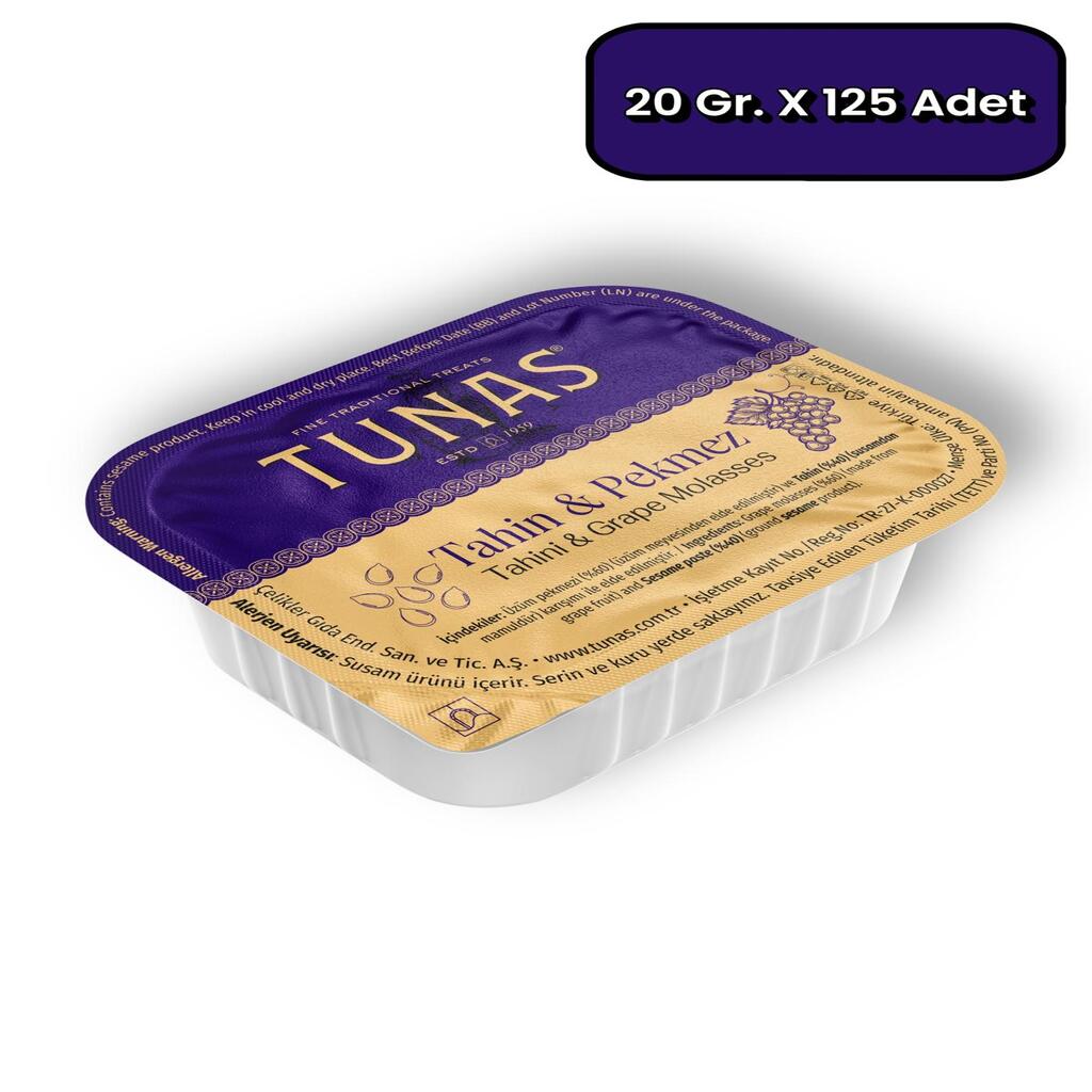Tunas Piknik 125 Adet Tahin Pekmezi 20 gr