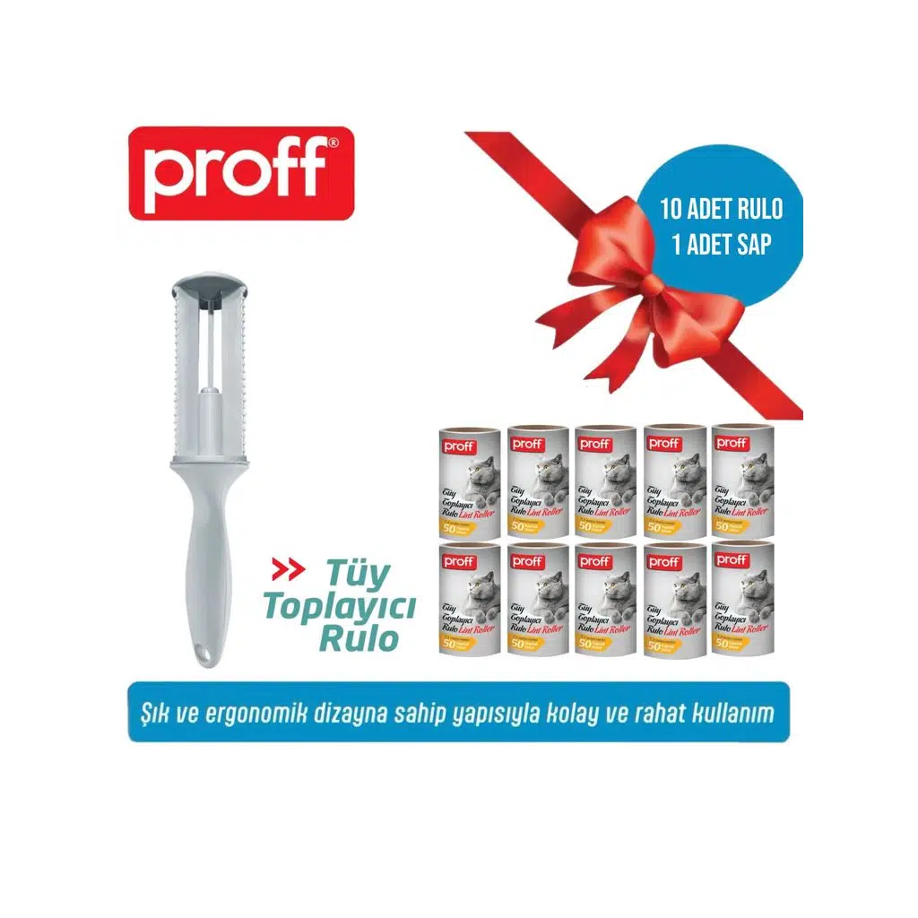 Tüy Toplayıcı 10’Li Yedek Rulo Aparat (10X50=500 YAPRAK)