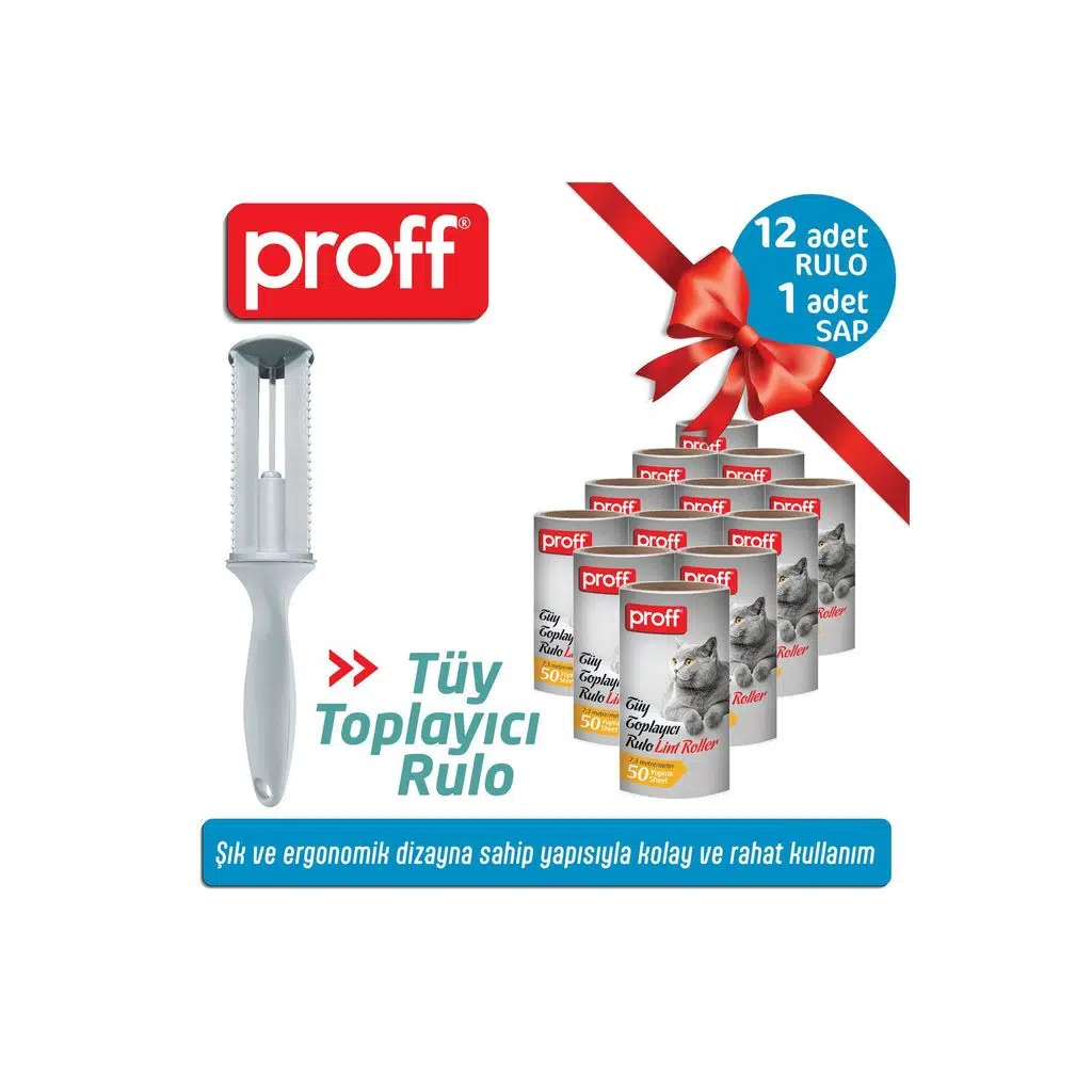 Tüy Toplayıcı 12 Li Yedek Rulo Aparat (12X50=600 YAPRAK)