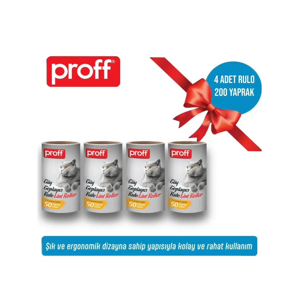 Tüy Toplayıcı 4’Li Yedek Rulo (4X50=200 YAPRAK)