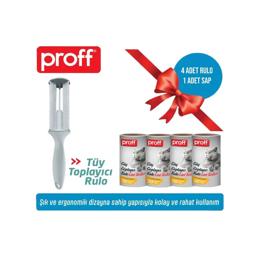 Tüy Toplayıcı 4’Li Yedek Rulo Aparat (4X50=200 YAPRAK)