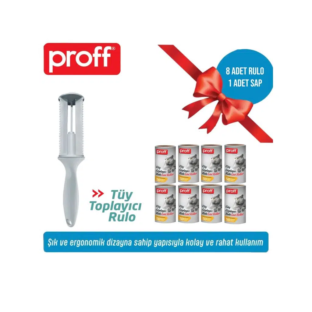 Tüy Toplayıcı 8’Li Yedek Rulo Aparat (8X50=400 YAPRAK)