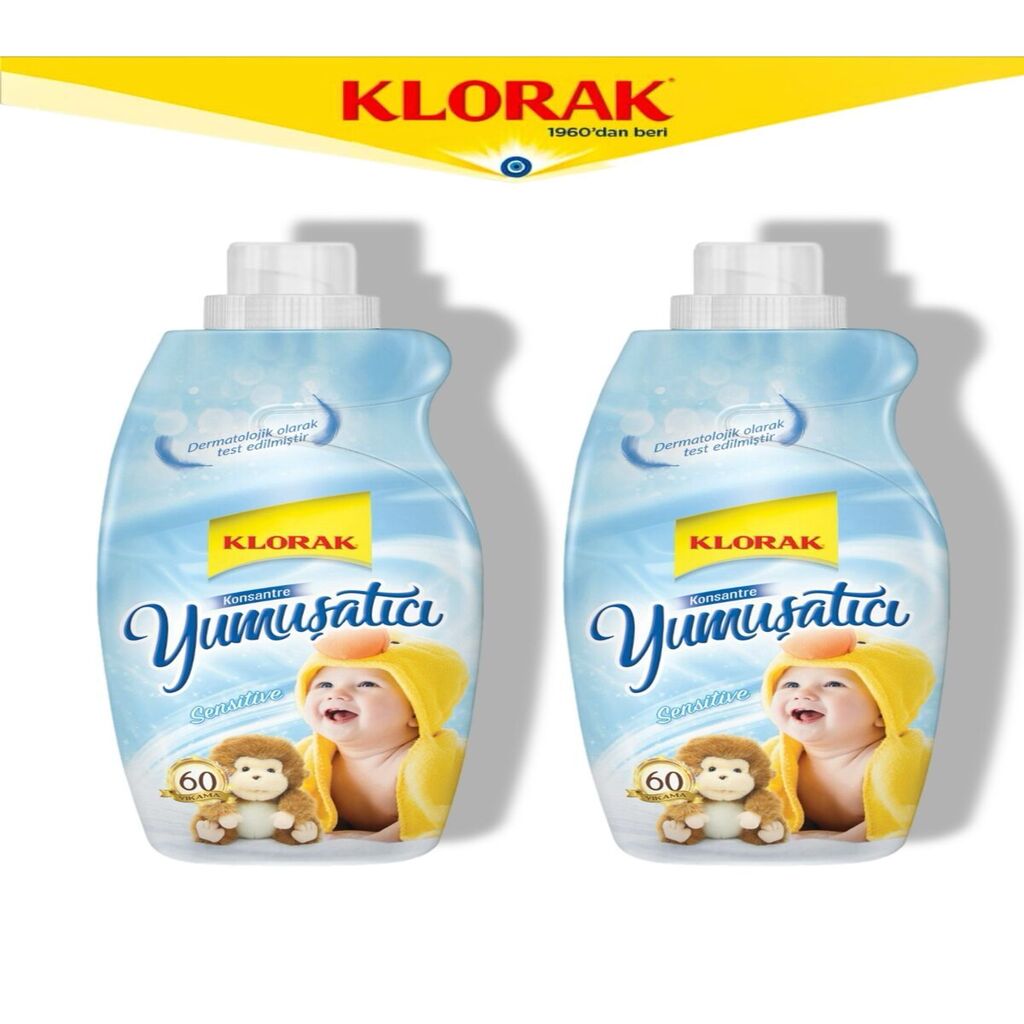 Yumuşatıcı Sensitive 1440 ml. 60 Yıkama (2 Adet)