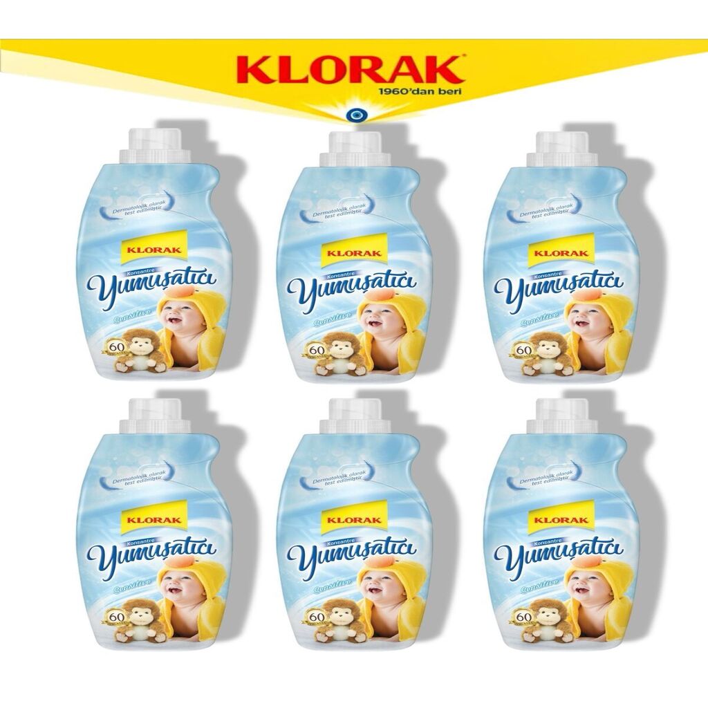 Yumuşatıcı Sensitive 1440 ml. 60 Yıkama (6 Adet)