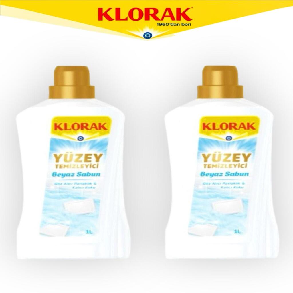 YÜZEY TEMİZLEYİCİ BEYAZ SABUN 1000 ML 2 Adet