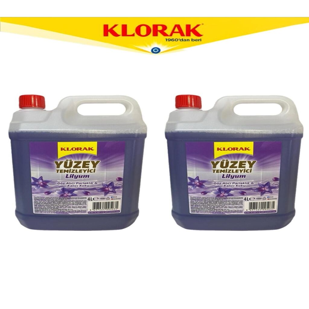 YÜZEY TEMİZLEYİCİ LİLYUM 4000 ML 2 Adet